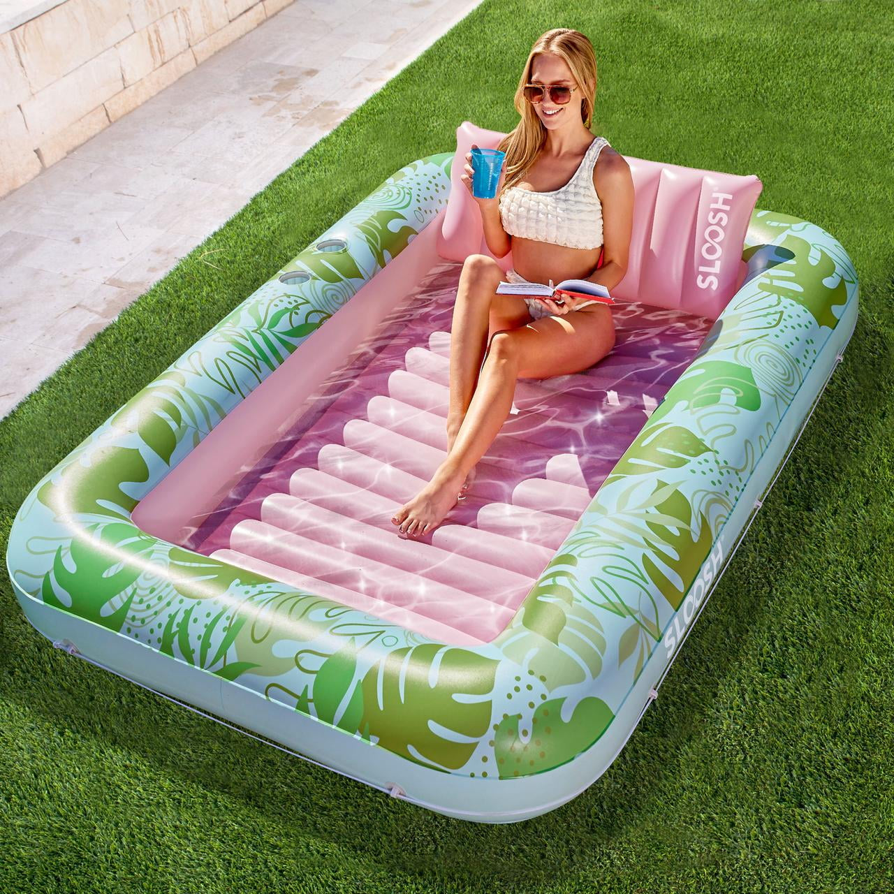 Indulge in Ultimate Comfort with the 70" x 46" Inflatable Tanning Pool Lounger Float – Perfect for Relaxation and Fun in the Sun for Kids and Adults