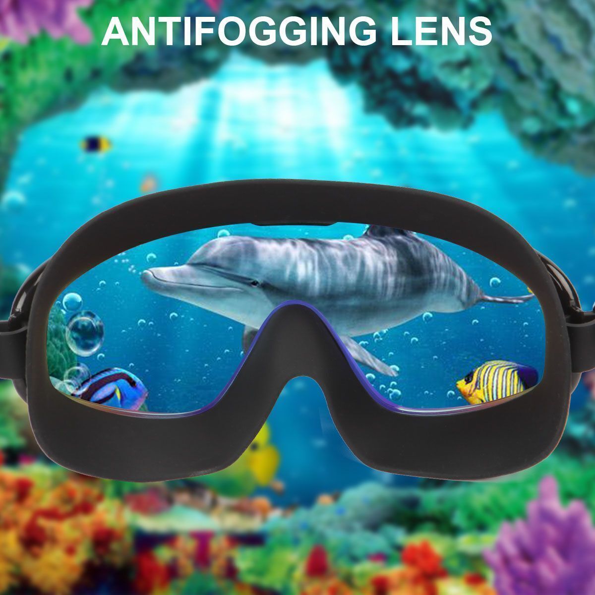 High-Performance Waterproof Swimming Goggles with UV Protection and Earplugs for Men, Women, and Kids