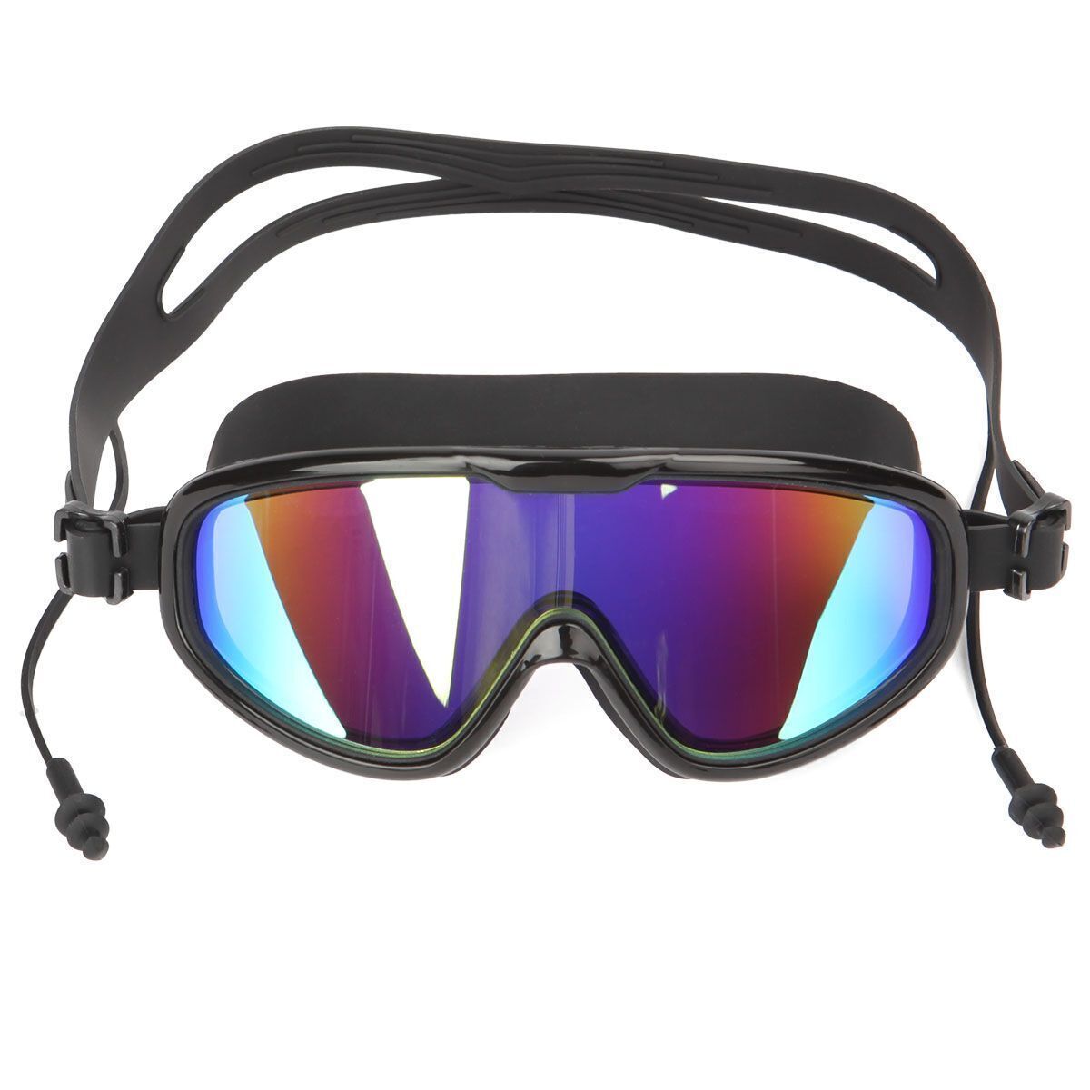 High-Performance Waterproof Swimming Goggles with UV Protection and Earplugs for Men, Women, and Kids