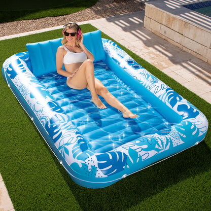 Indulge in Ultimate Comfort with the 70" x 46" Inflatable Tanning Pool Lounger Float – Perfect for Relaxation and Fun in the Sun for Kids and Adults