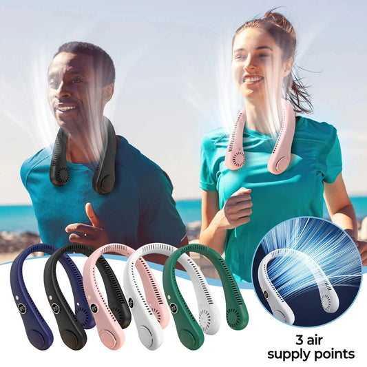 Portable Hanging Neck Fan with USB Cooling | Mini Air Conditioner