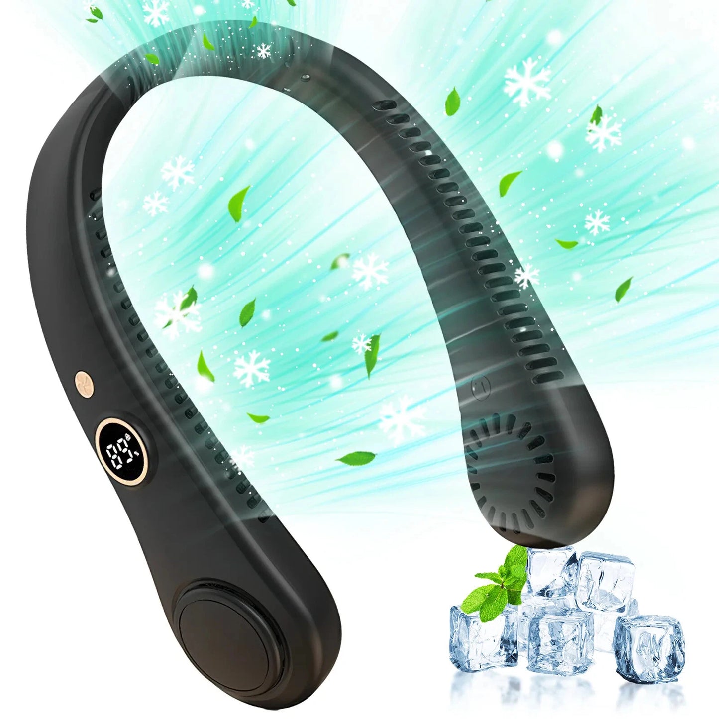 Portable Hanging Neck Fan with USB Cooling | Mini Air Conditioner
